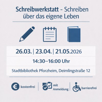 Schreibwerkstatt lädt in der Stadtbibliothek zum biografischen Schreiben